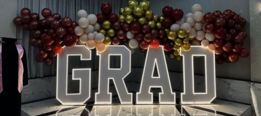 Graduation LED letters