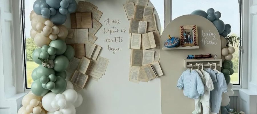 Baby shower decor